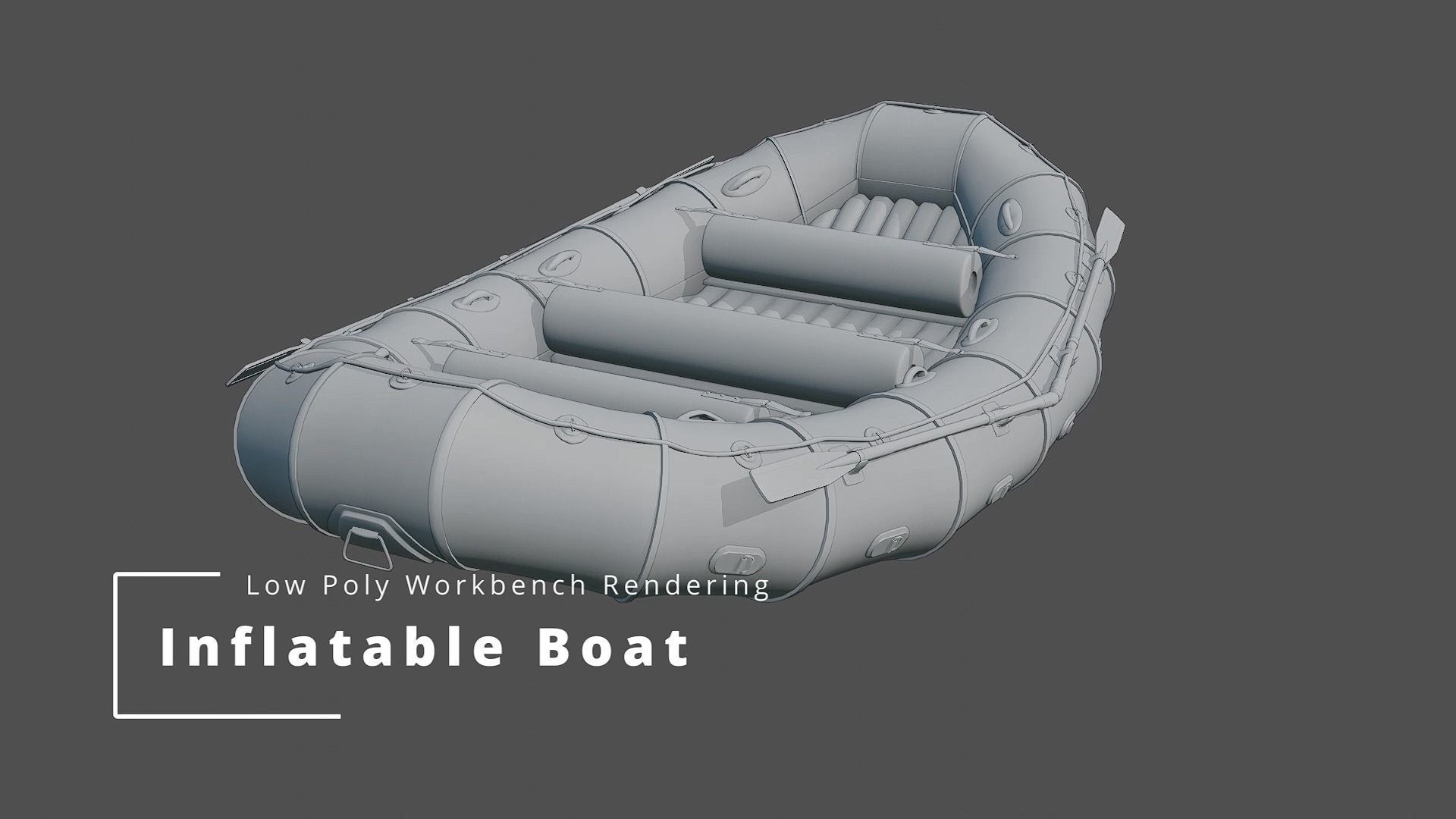 Inflatable Rafting Boat 3D model_11