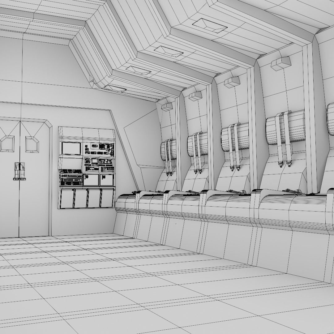 Sci - Fi Interior 3D model_10