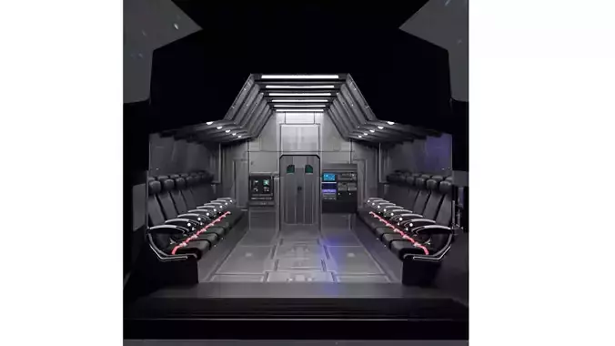 Sci - Fi Interior 3D model