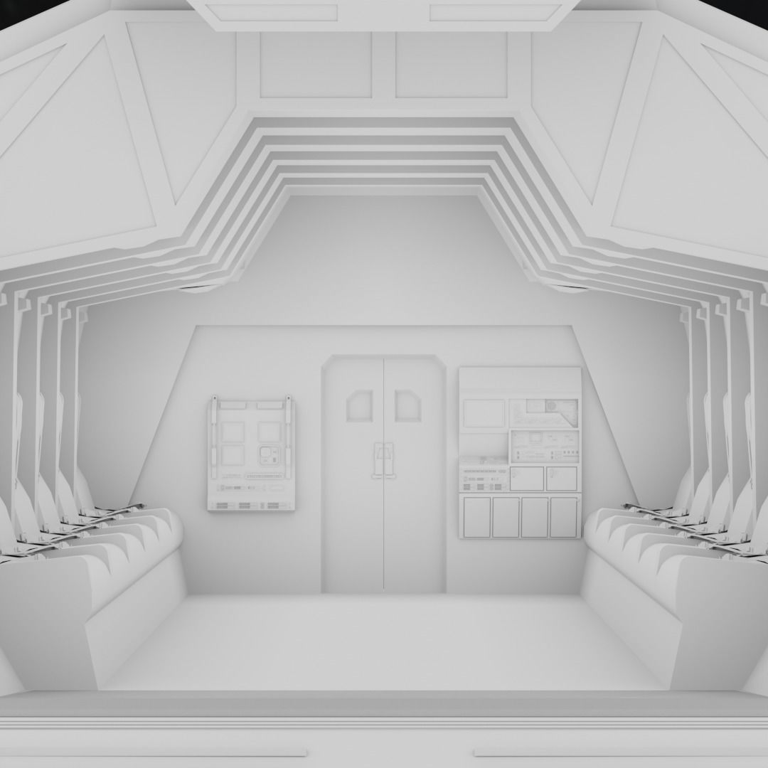 Sci - Fi Interior 3D model_3