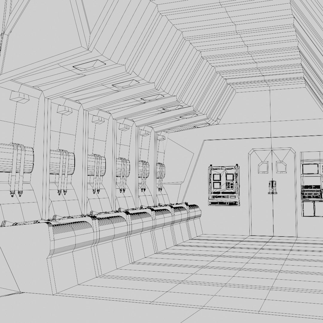 Sci - Fi Interior 3D model_6