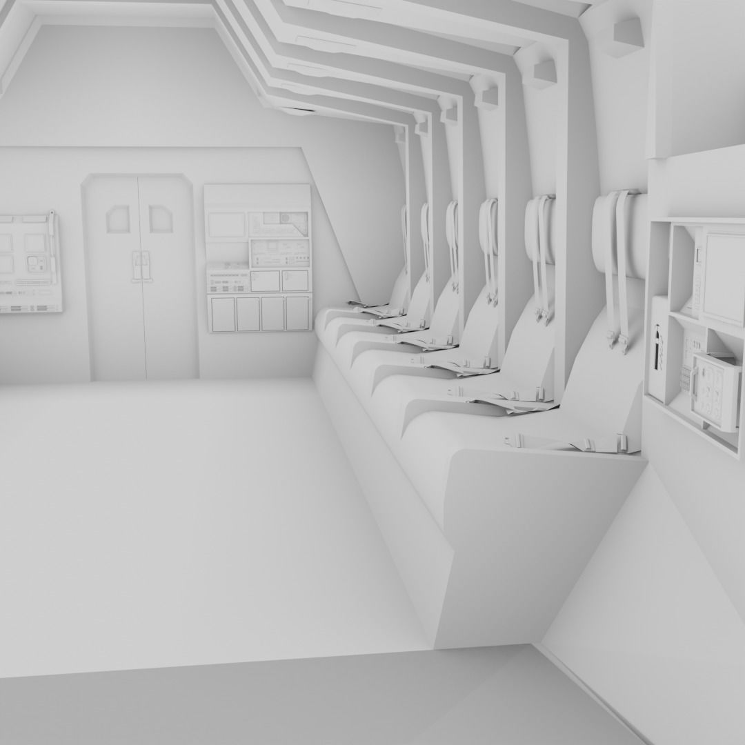 Sci - Fi Interior 3D model_7