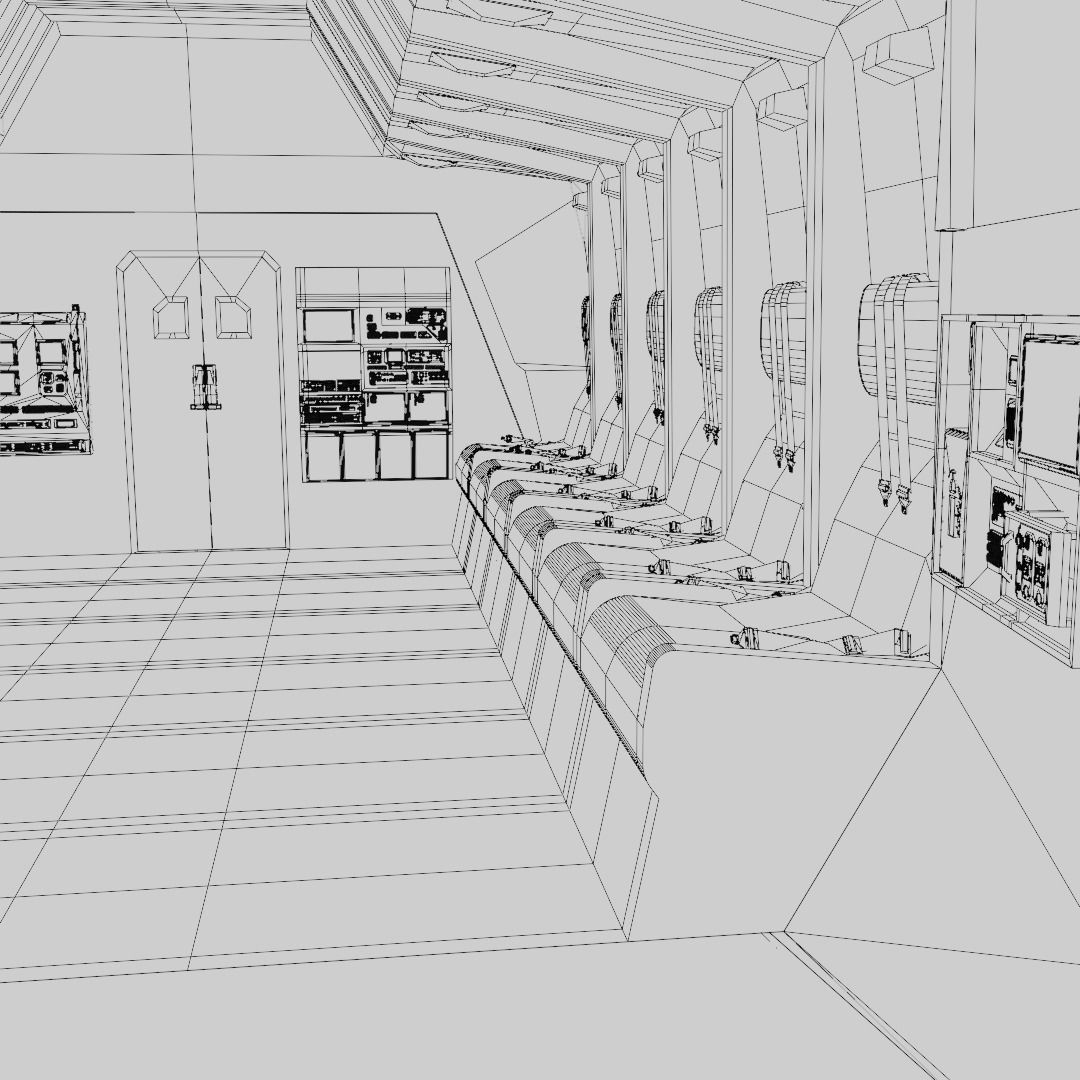 Sci - Fi Interior 3D model_8