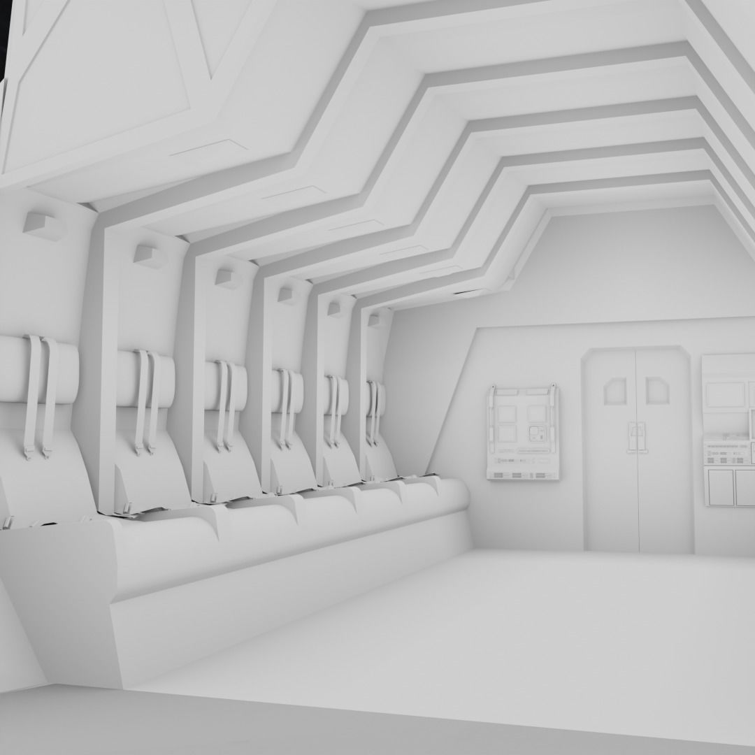 Sci - Fi Interior 3D model_5