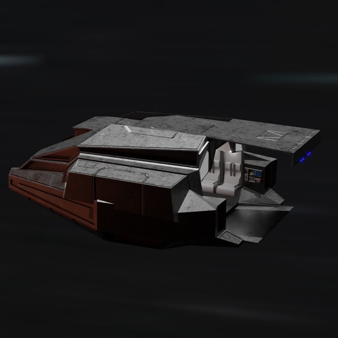 Sci - Fi Interior 3D model_2