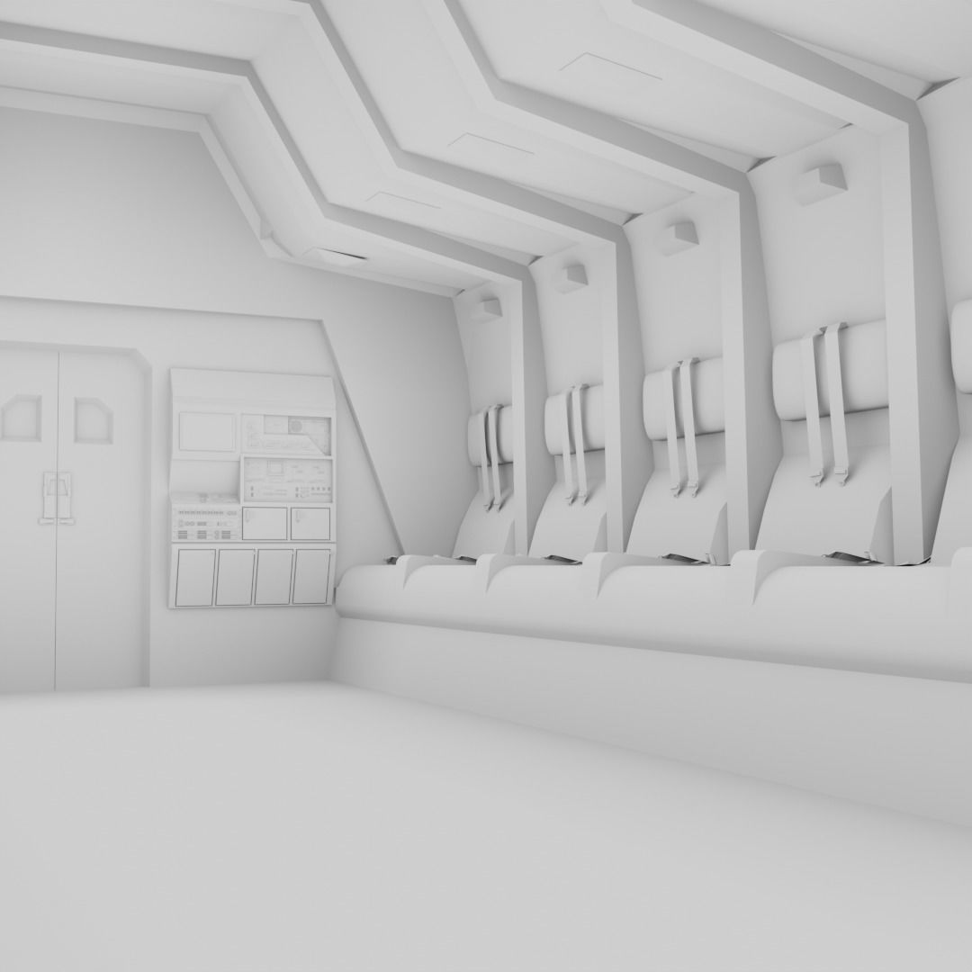 Sci - Fi Interior 3D model_9