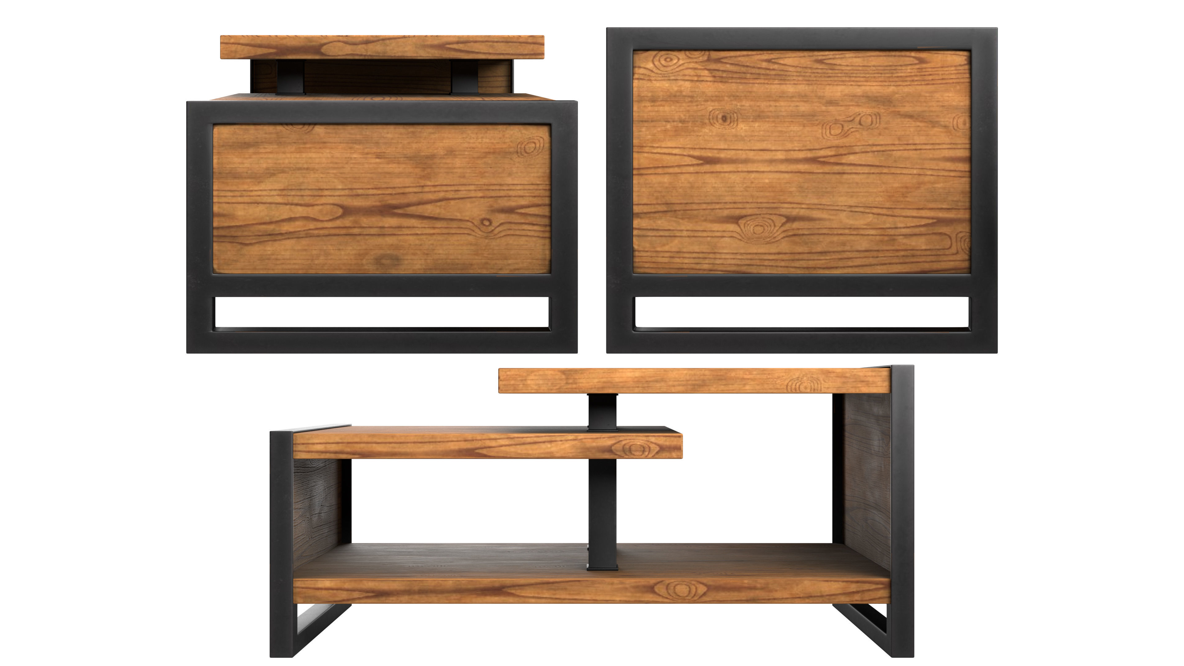 Coffee table 3D model_3