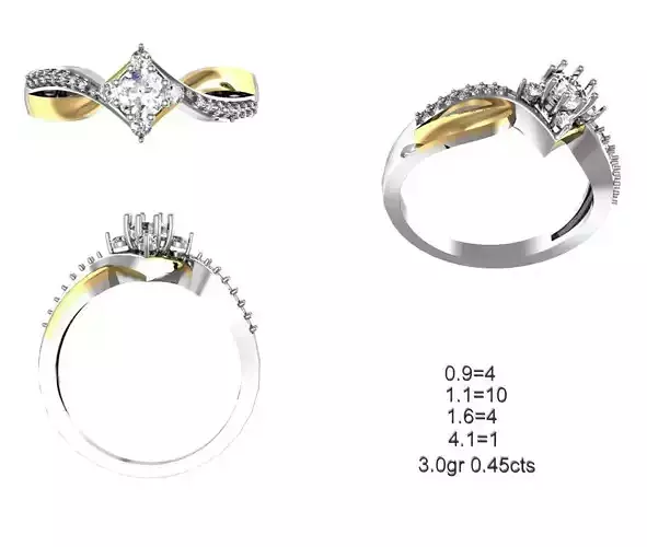 Solitaire Wedding Engagement Ring