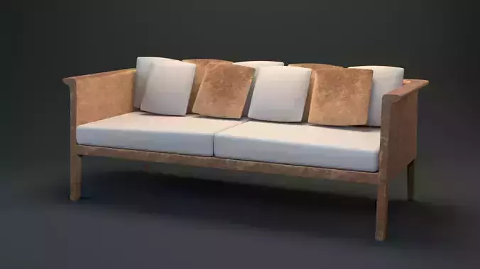 Franz Sofa Couch Fabric Vintage PBR 4k Texture