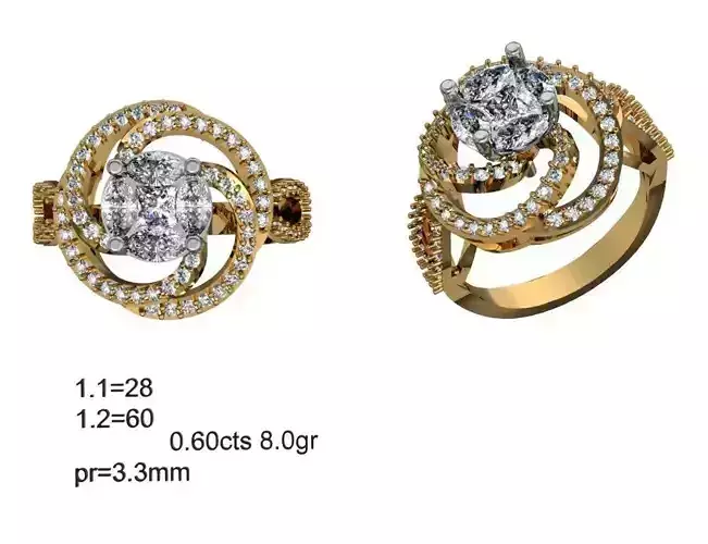 Solitaire Wedding Engagement Ring