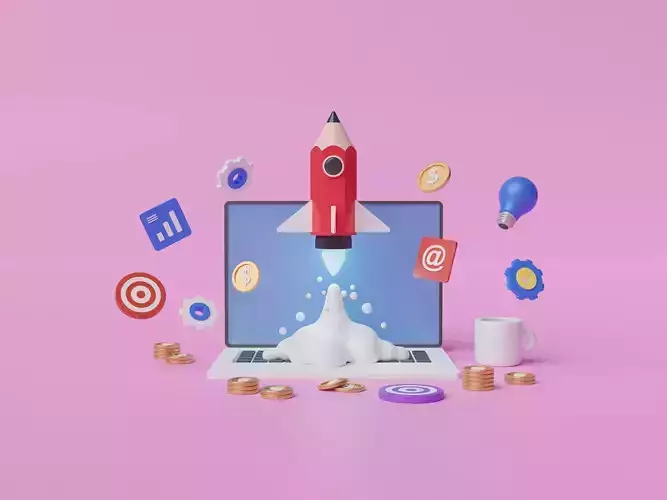 Pencil rocket startup