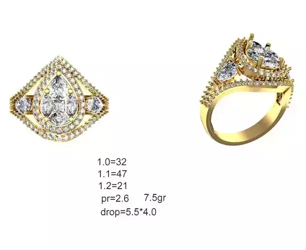 Solitaire Wedding Engagement Ring