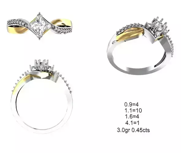 Solitaire Wedding Engagement Ring