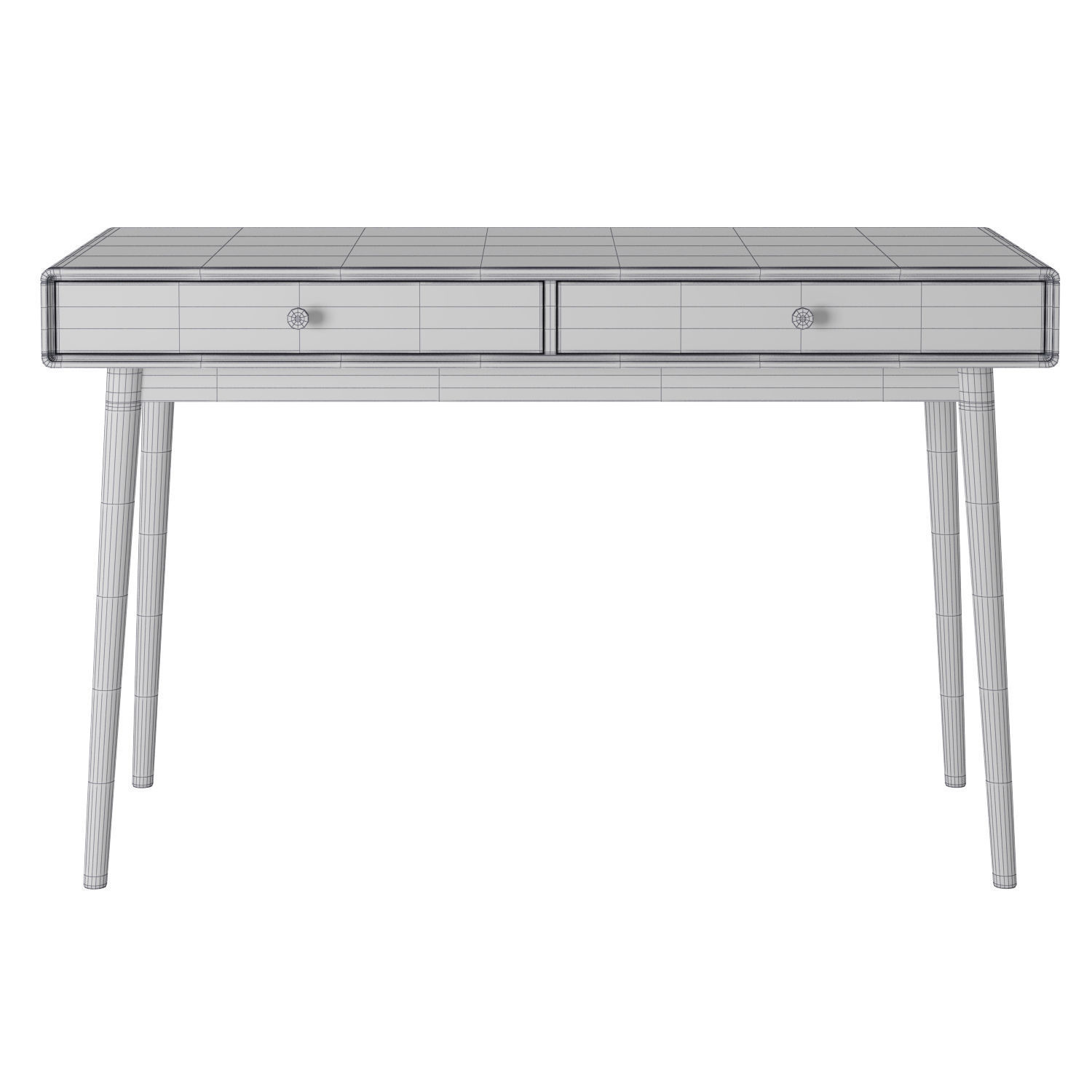 La Redoute Jimi 2 Drawer Desk 3D model_5