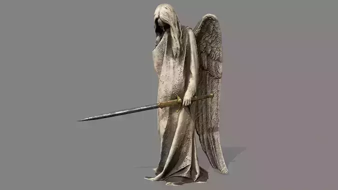 Angel holding sword