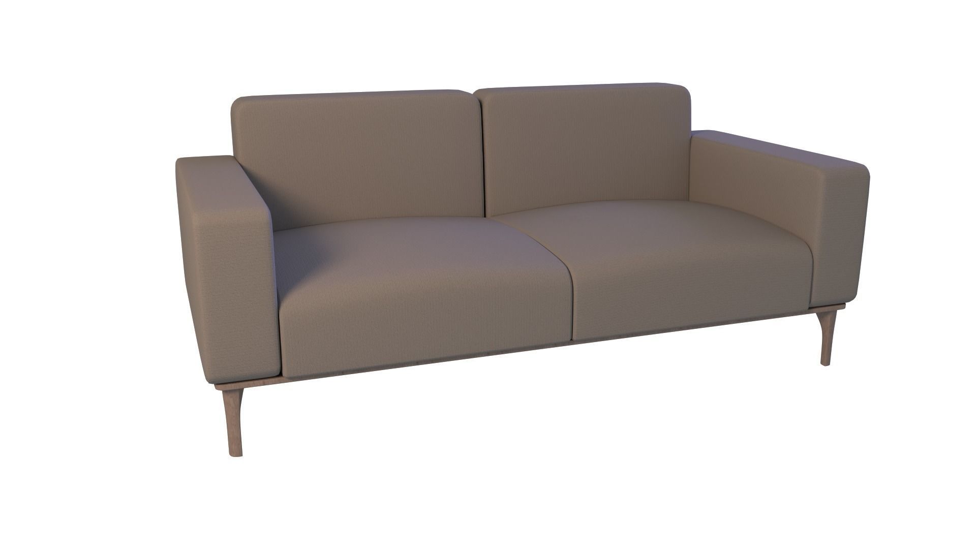 Sofa In Velour From Hausmann 3D model_1