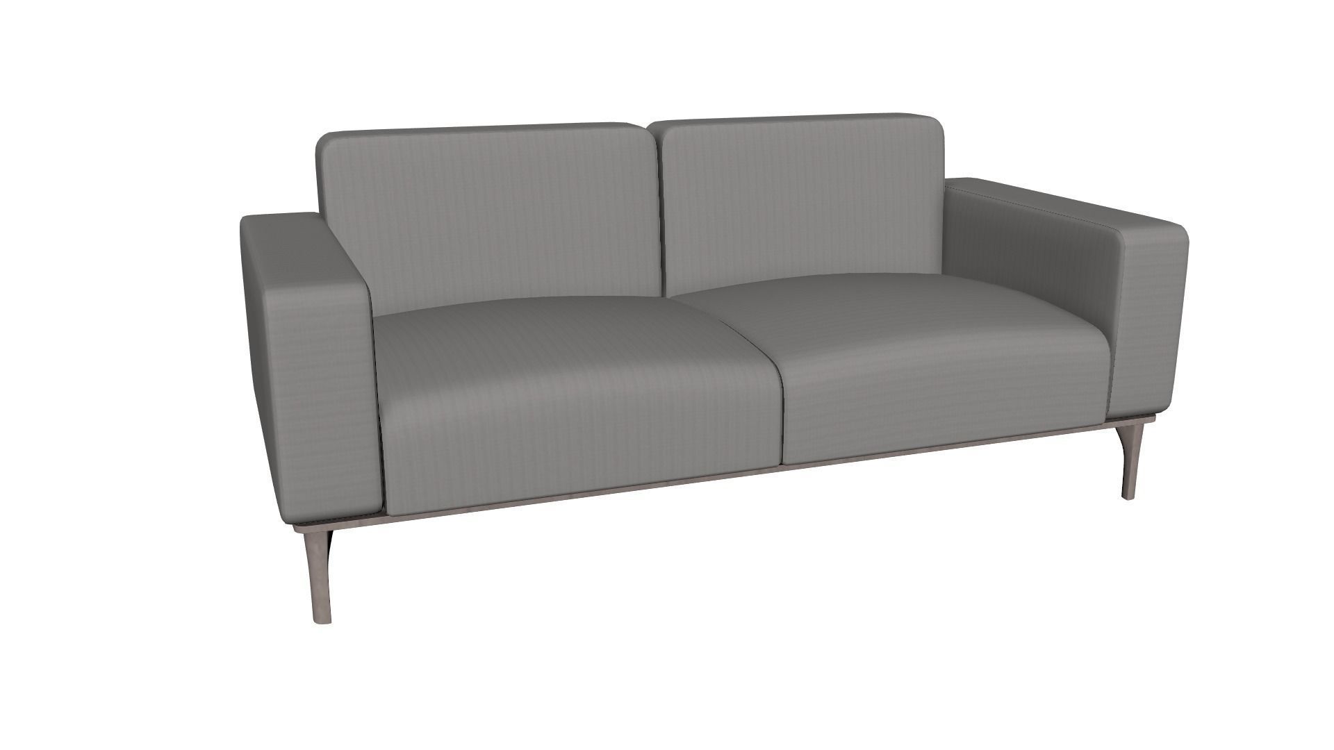 Sofa In Velour From Hausmann 3D model_5