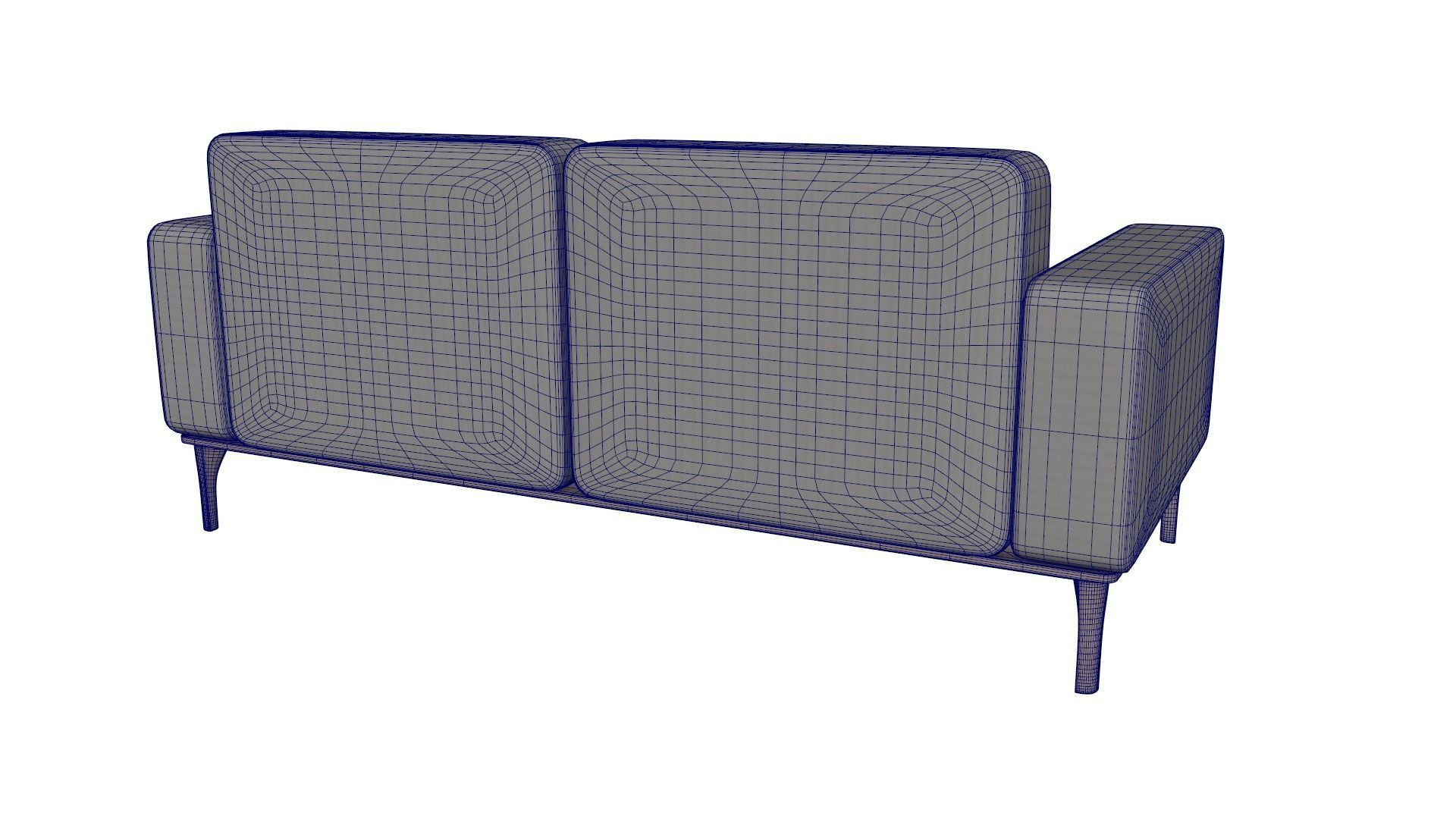 Sofa In Velour From Hausmann 3D model_10
