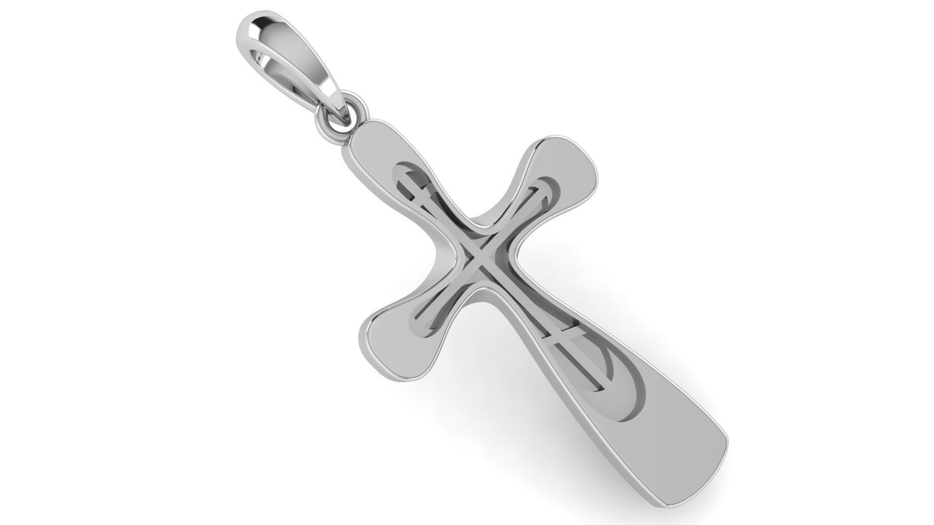 CROSS PENDANT CR159 3D print model_1