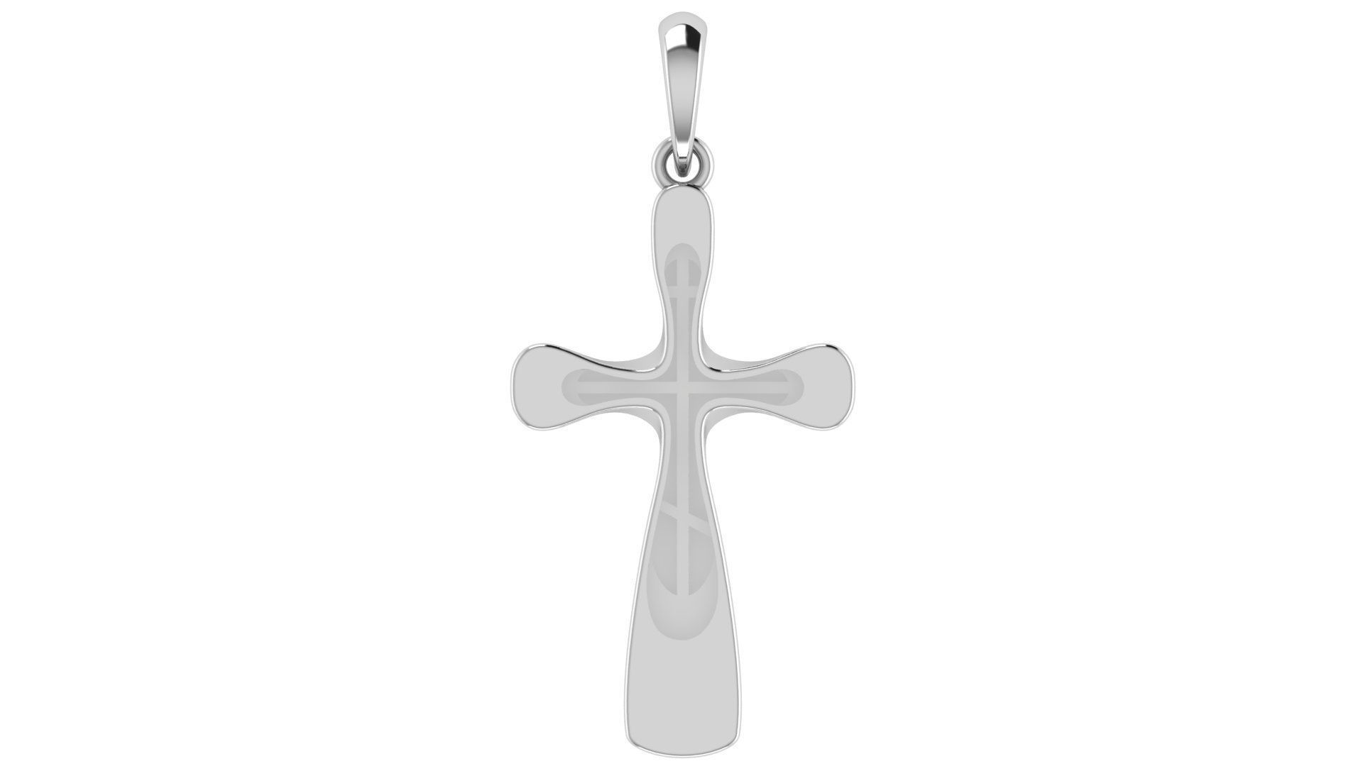CROSS PENDANT CR159 3D print model_4