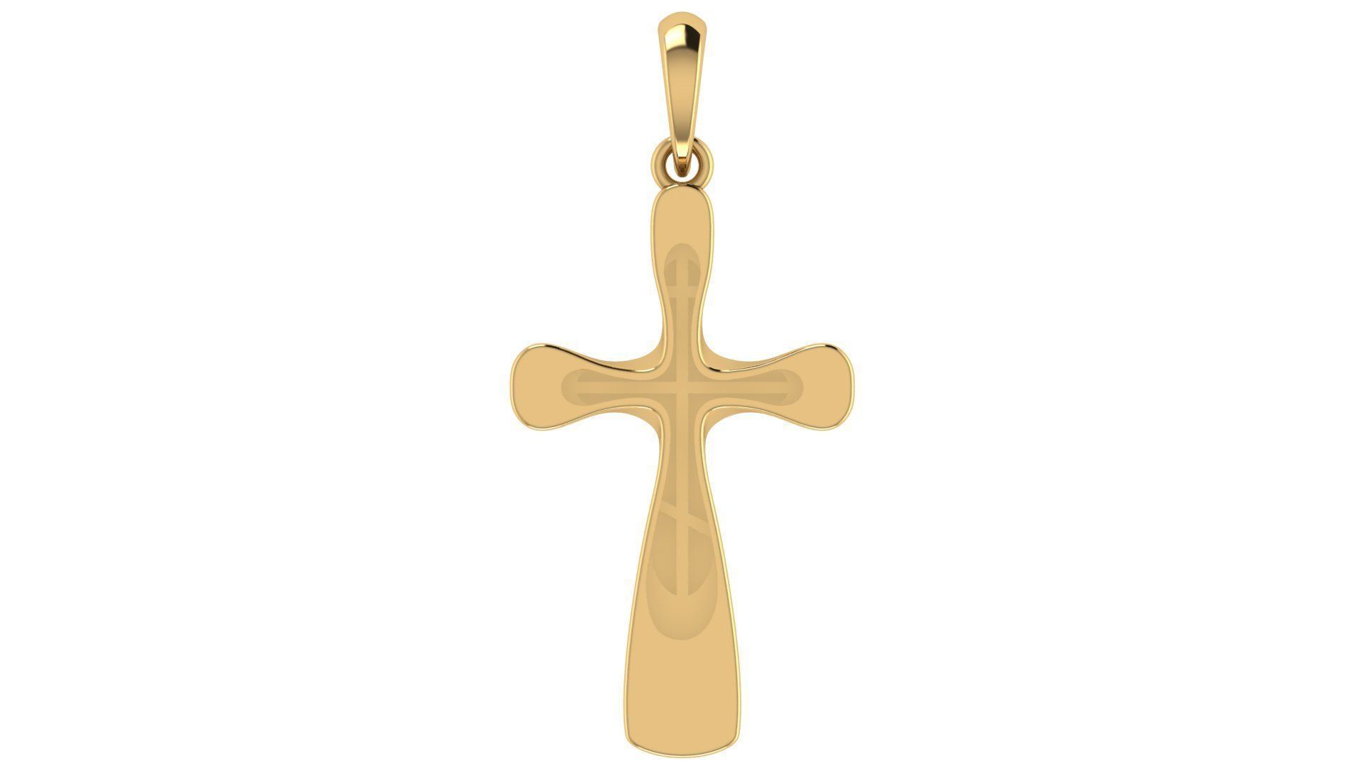 CROSS PENDANT CR159 3D print model_5