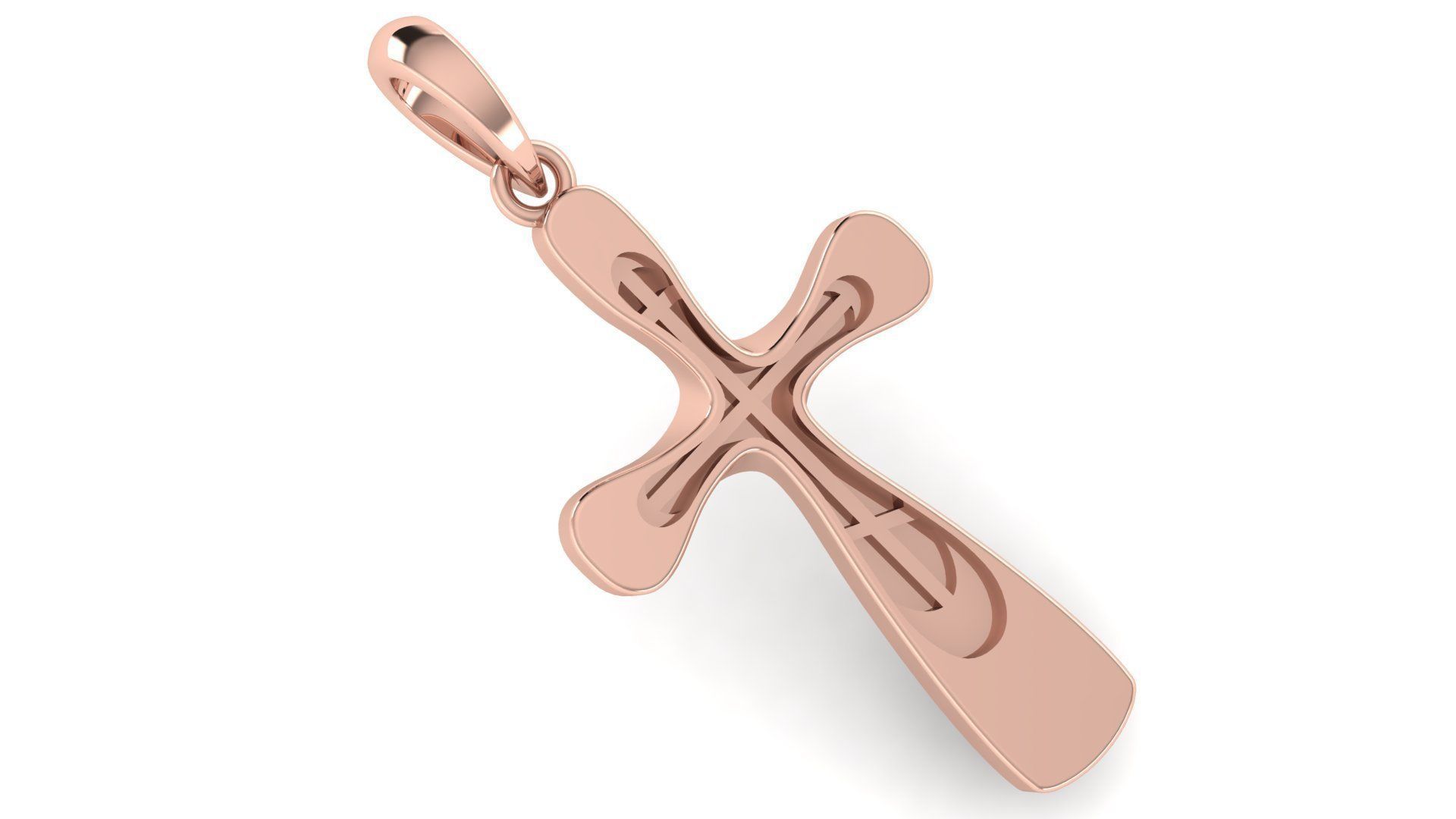 CROSS PENDANT CR159 3D print model_2