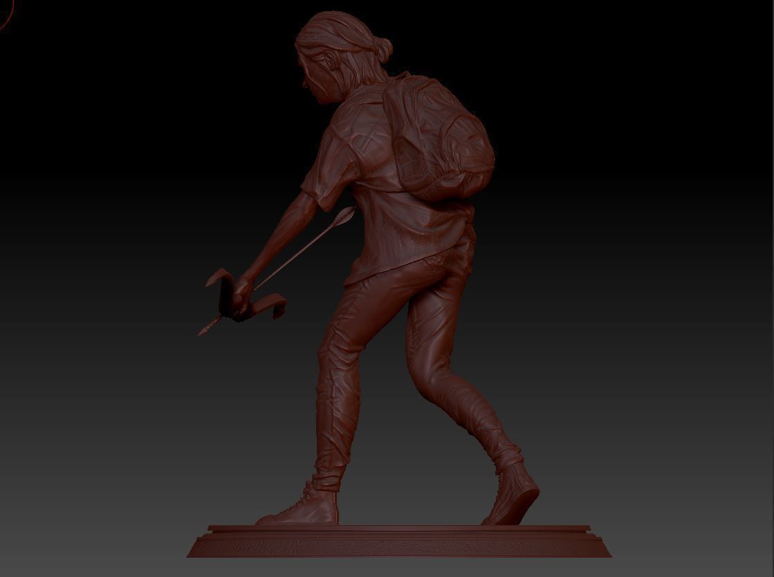 Ellie statue The Last of Us 2 3D print model_2