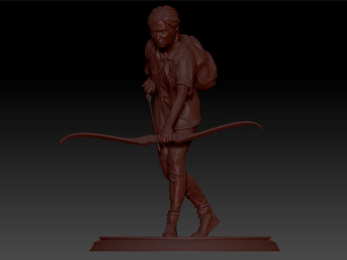 Ellie statue The Last of Us 2 3D print model_1