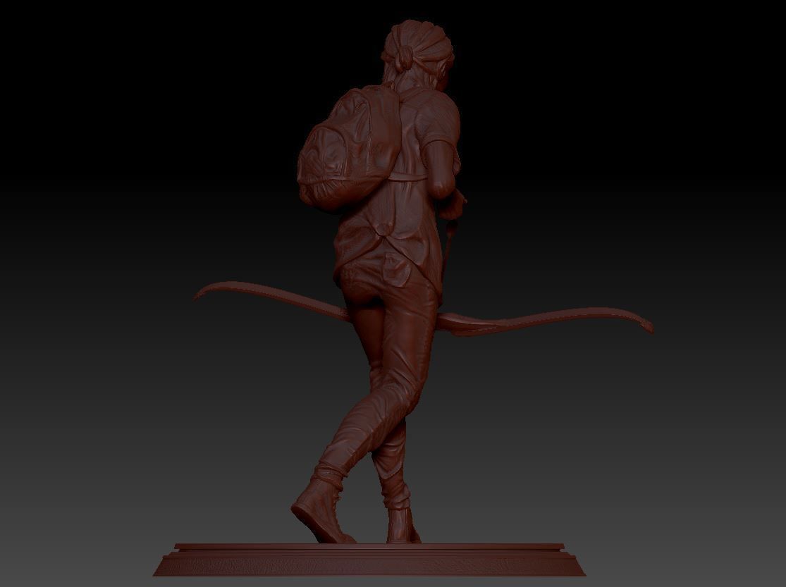 Ellie statue The Last of Us 2 3D print model_4
