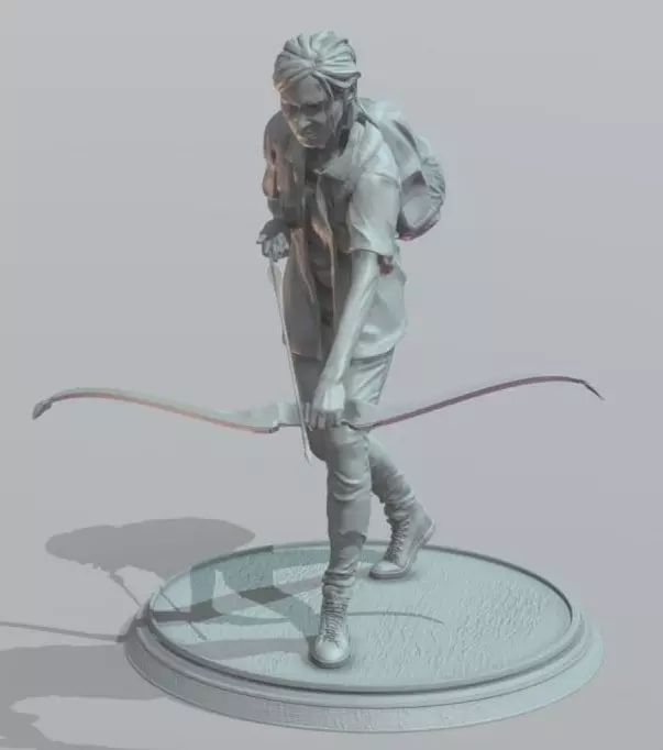 Ellie statue The Last of Us 2 3D print model_0