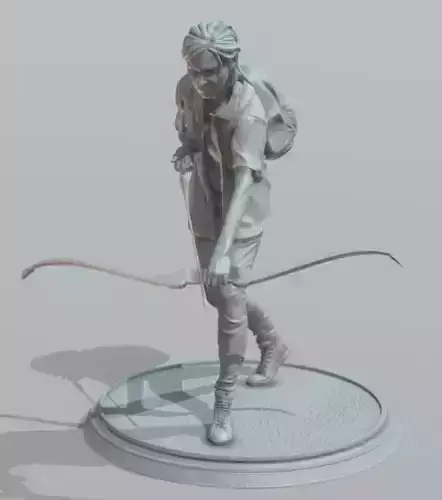 Ellie statue The Last of Us 2 3D print model