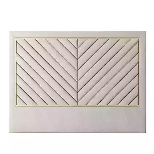 Headboard 8 chevron gold 3D model