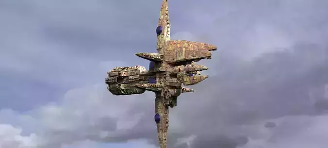 Alien Relay Station Tower 3D model