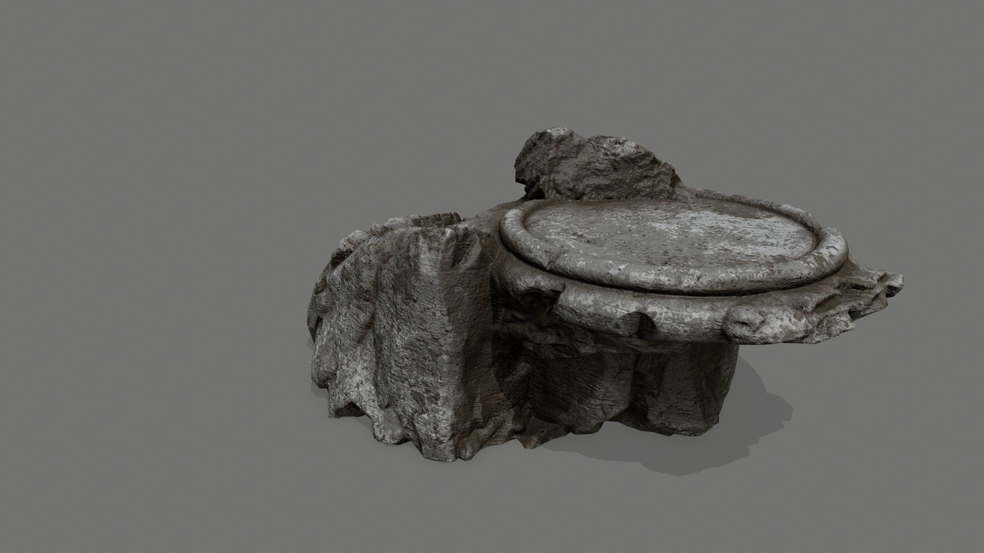 Ladder Ruin Low-poly 3D model_7