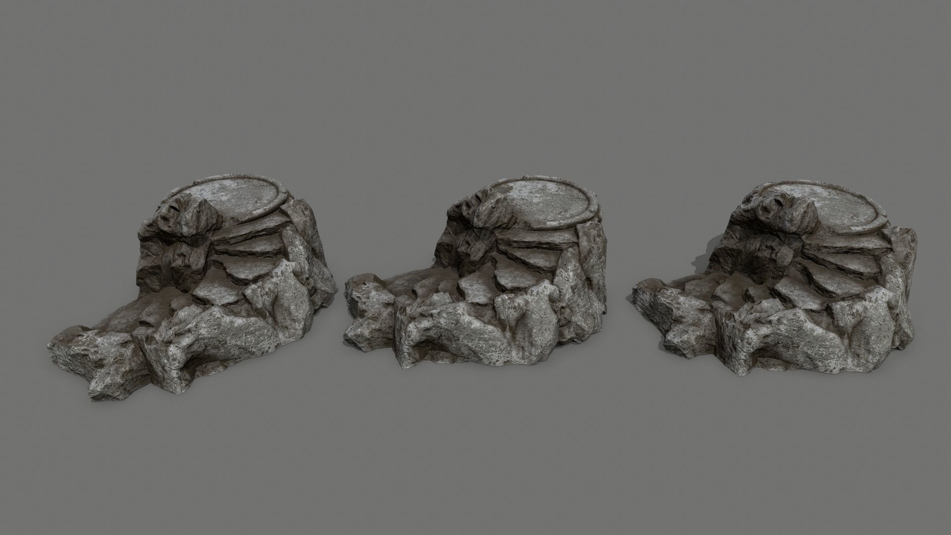 Ladder Ruin Low-poly 3D model_12