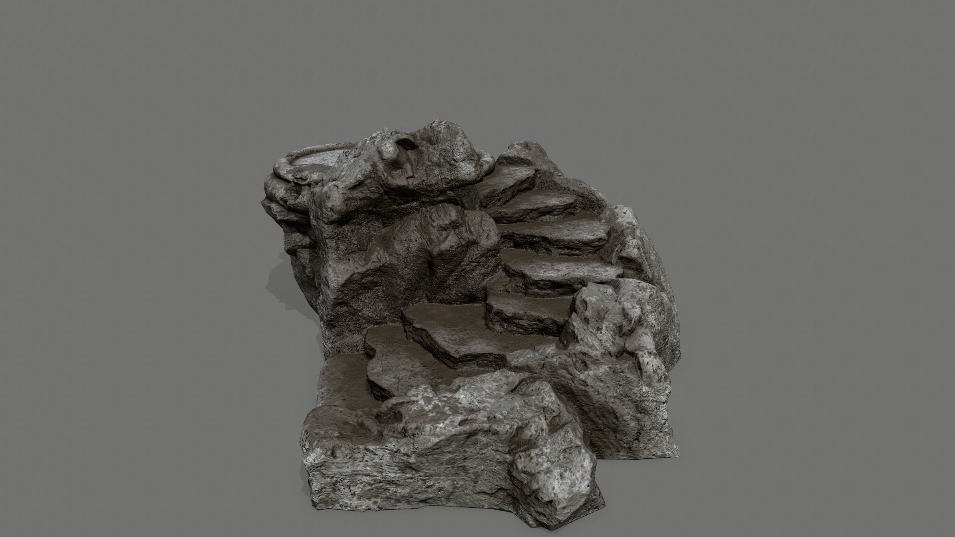 Ladder Ruin Low-poly 3D model_3