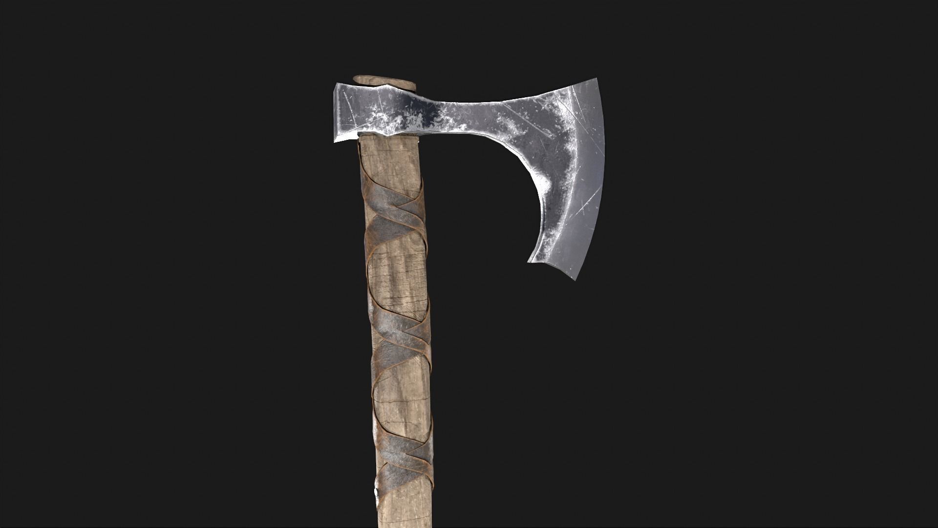 Game Ready Axe Low-poly 3D model_13