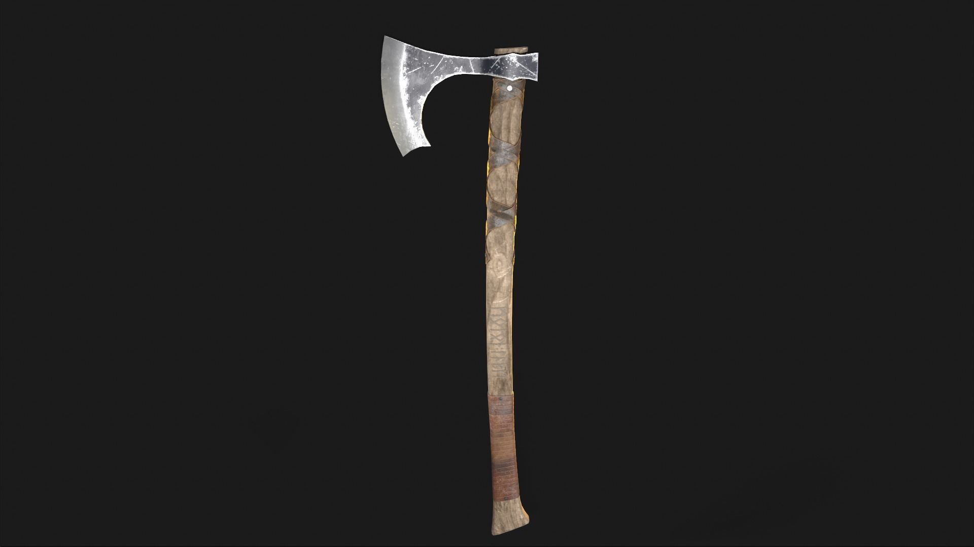 Game Ready Axe Low-poly 3D model_12