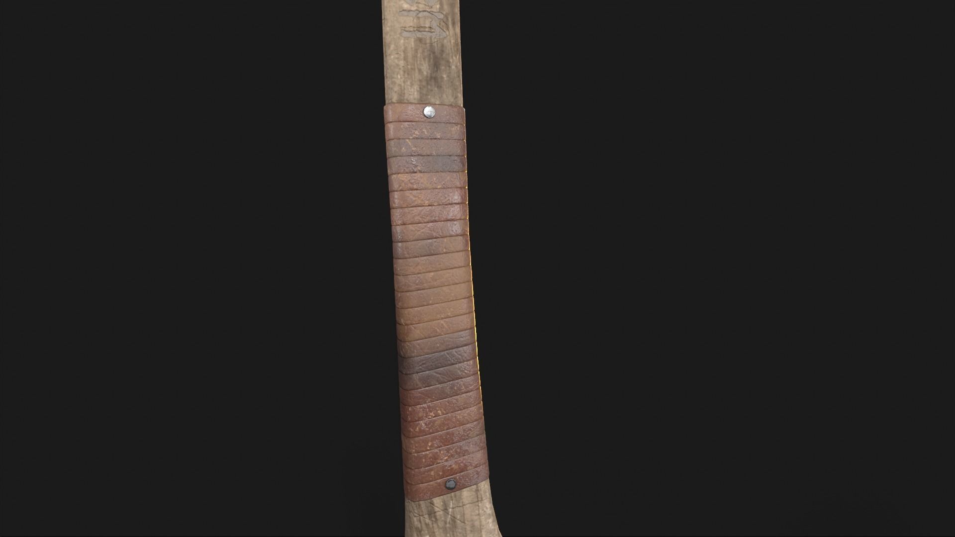 Game Ready Axe Low-poly 3D model_9