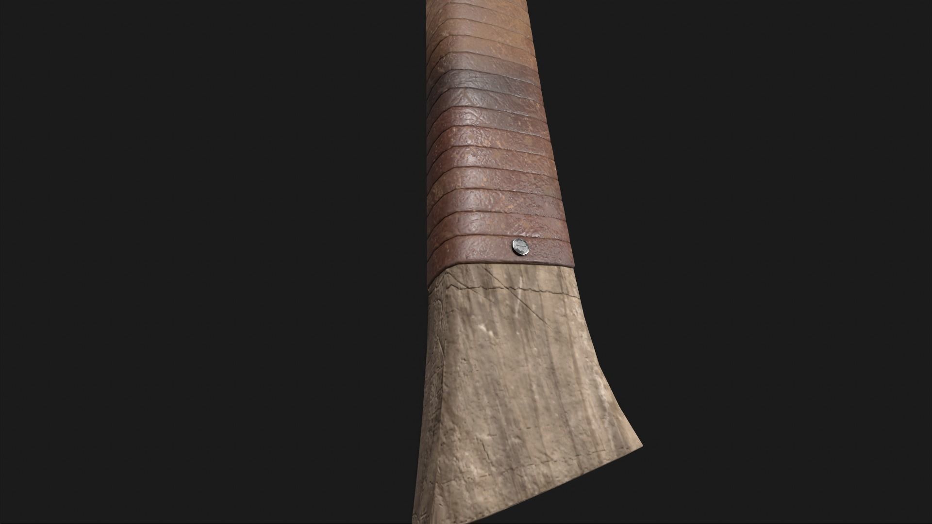 Game Ready Axe Low-poly 3D model_10