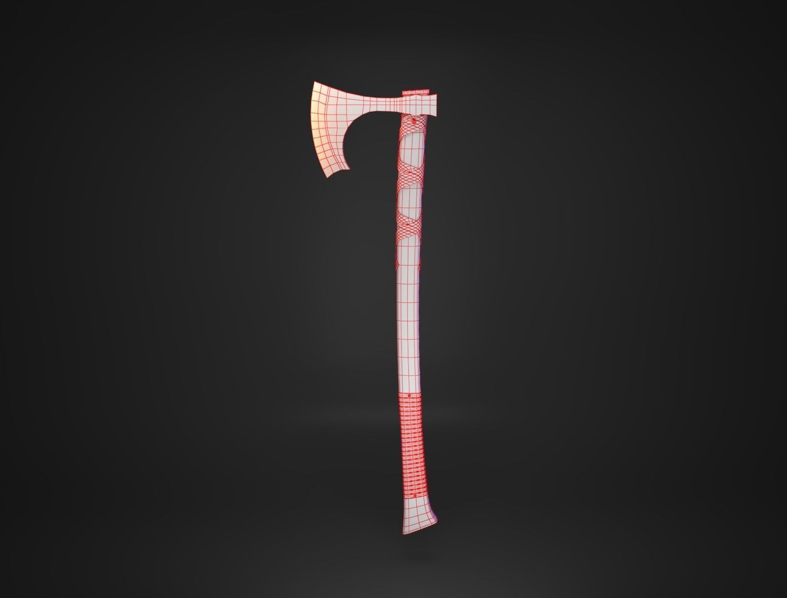 Game Ready Axe Low-poly 3D model_20