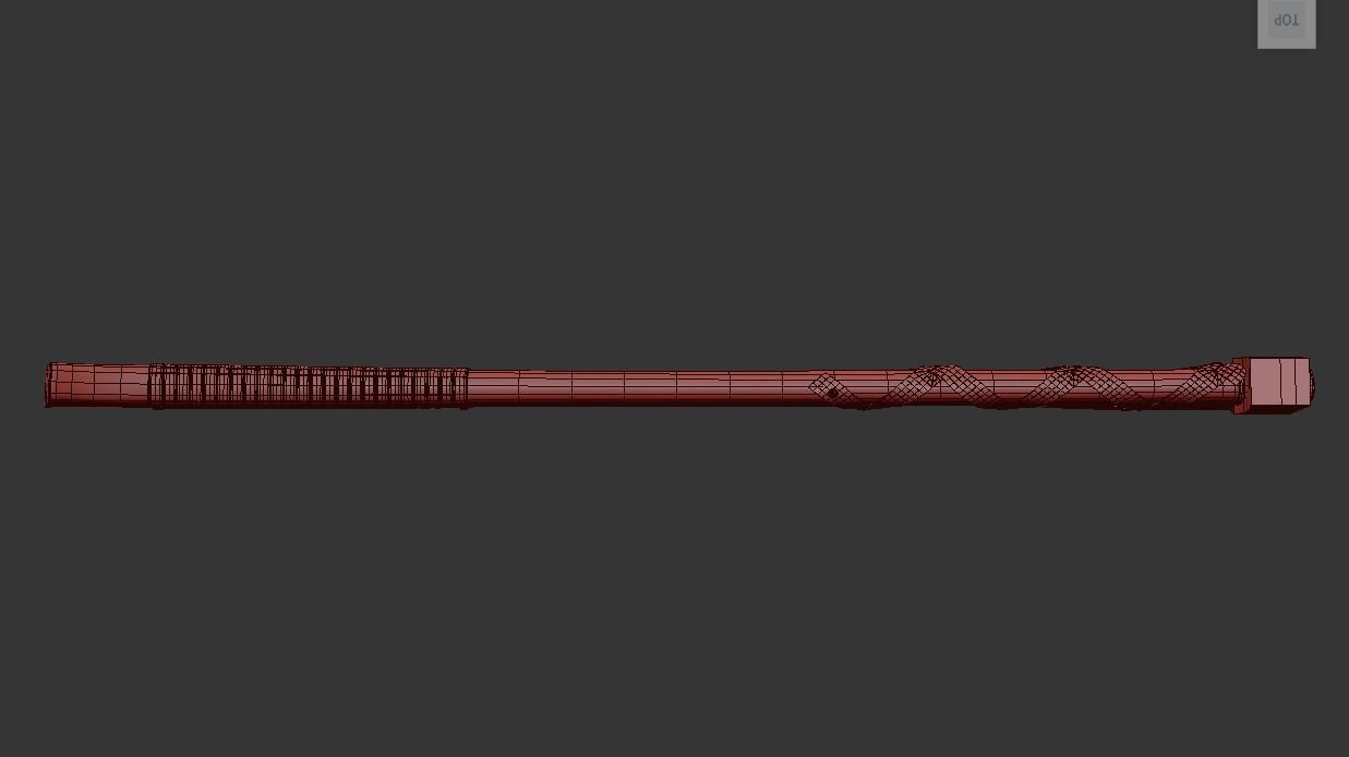 Game Ready Axe Low-poly 3D model_17