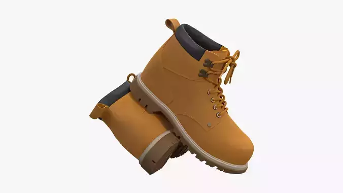 Steel Toe Work Boots Wheat