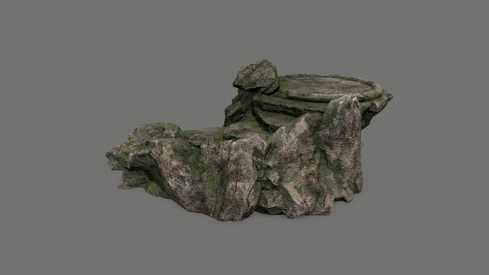  Ladder Ruin Low-poly 3D model_4