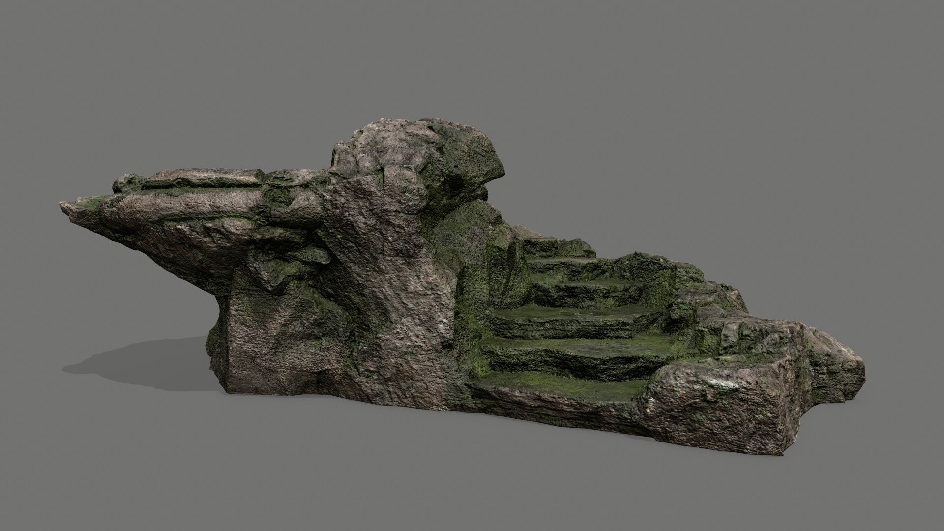  Ladder Ruin Low-poly 3D model_9