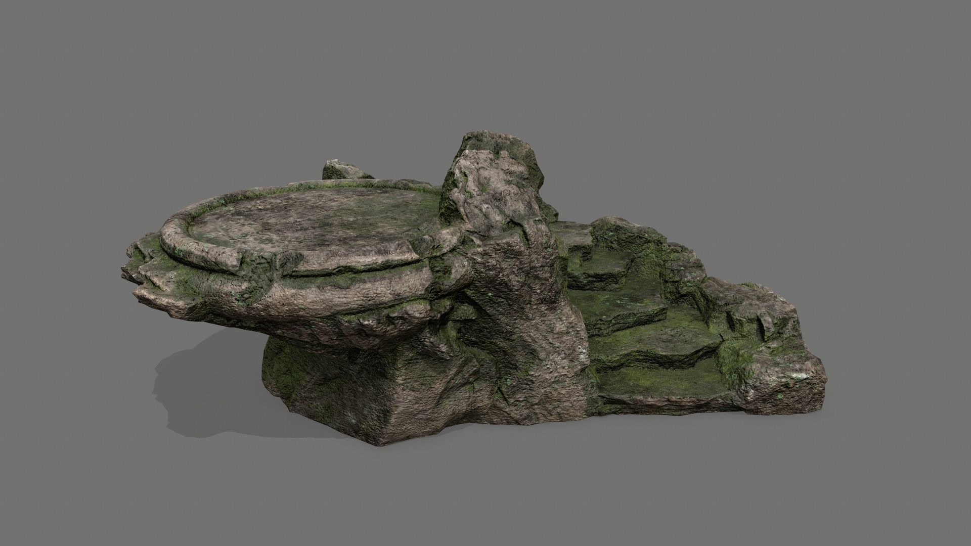  Ladder Ruin Low-poly 3D model_7