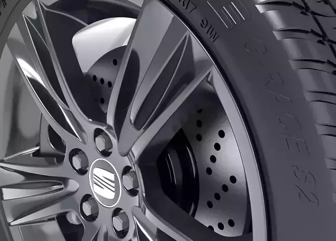 Orig 3D Seat VW rim wheel 7x17 BBS 4816 incl tyre and brake