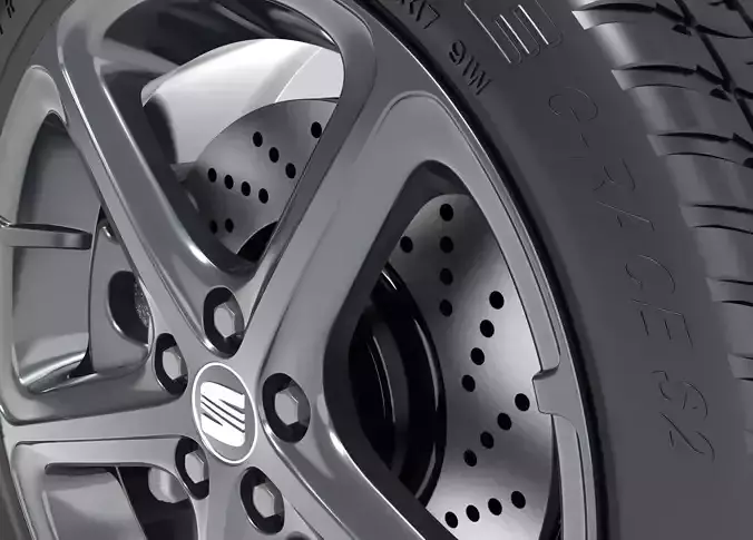 Orig 3D Seat VW rim wheel 7x17 BBS 4817 incl tyre and brake