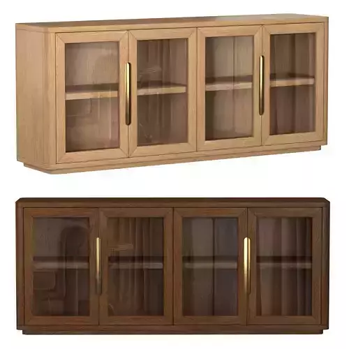 BRETON GLASS 4-DOOR SIDEBOARD