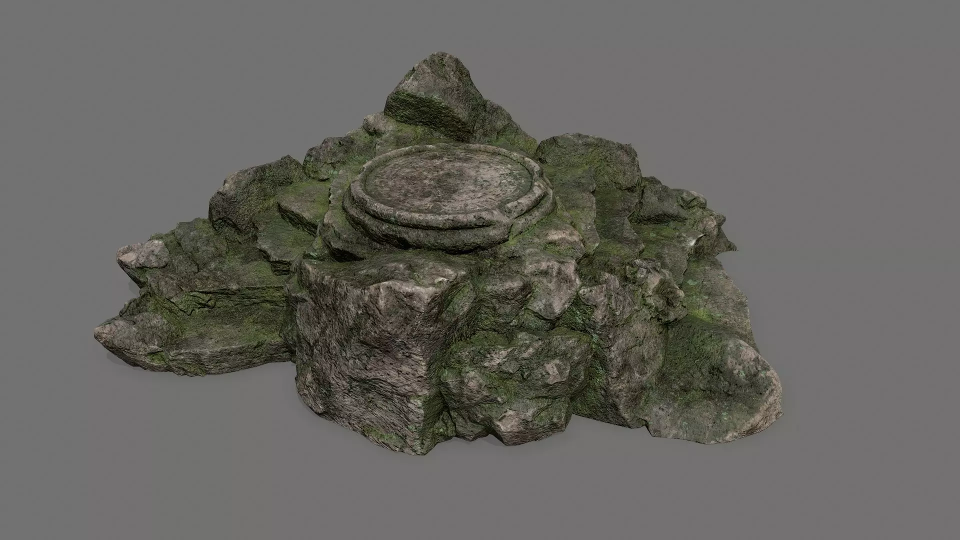 Ladder Ruin Low-poly 3D model_0